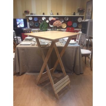 Mesa Alta Cuadrada de Haya 70 x 110
