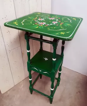 Mesa Sevillana Alta Cuadrada Verde