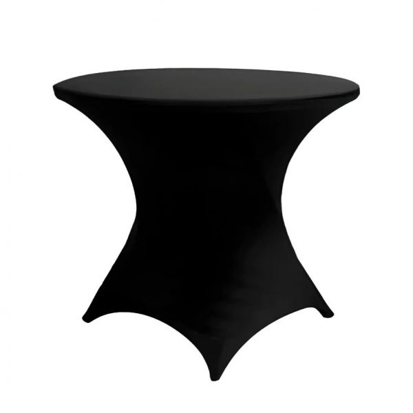 Funda Stretch Negra Mesa Baja de Cóctel