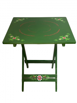 Mesa Sevillana Plegable Cuadrada Verde 70 x 70
