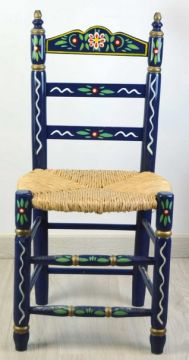 Silla Sevillana Fija Azul