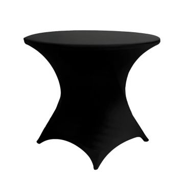 Funda Stretch Negra Mesa Baja de Cóctel