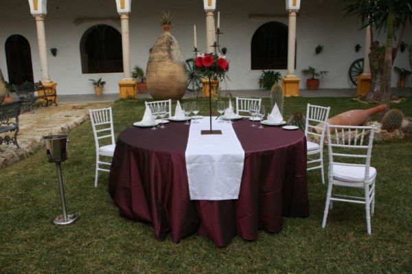 Mantel Redondo Morado 160-180